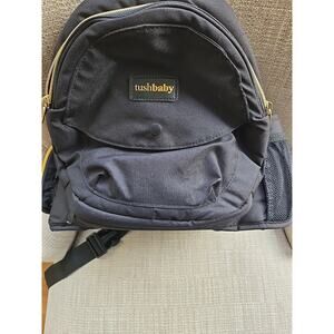TushBaby Hip Carrier for Infants/Toddlers Storage Black Gold GUC